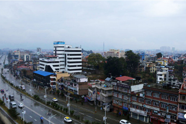 काठमाडौंमा हिउँदे वर्षा